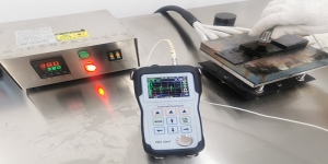 500℃高溫情況下測量鋼棒厚度實測視頻